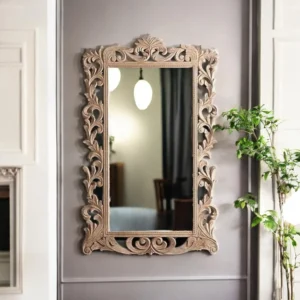 Home antique finish wall mirror | jharokha mirror | antique mirror wall | vintage mirror india |
