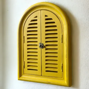 reflective panes: arch window mirror | 22x16 inches