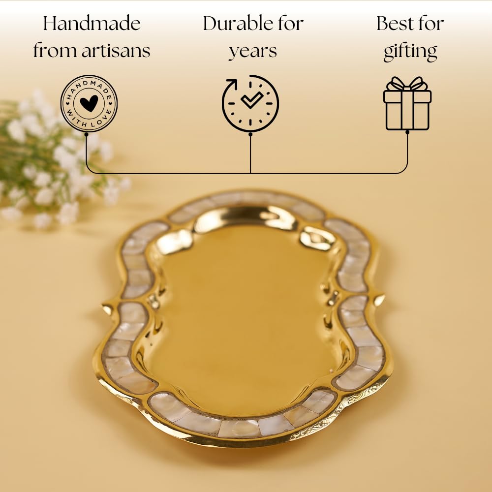 brass mother of pearl apple pear trinket set with tray for gifting, jewellery & keepsake storage brass mother of pearl apple pear trinket set with tray for gifting, jewellery & keepsake storage