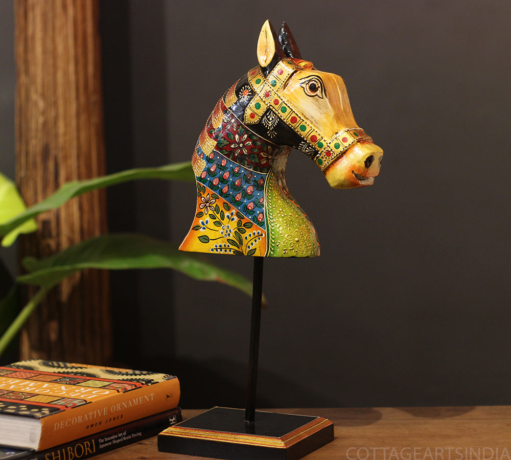 wooden horse head 10.5 inches wooden horse head 10.5 inches