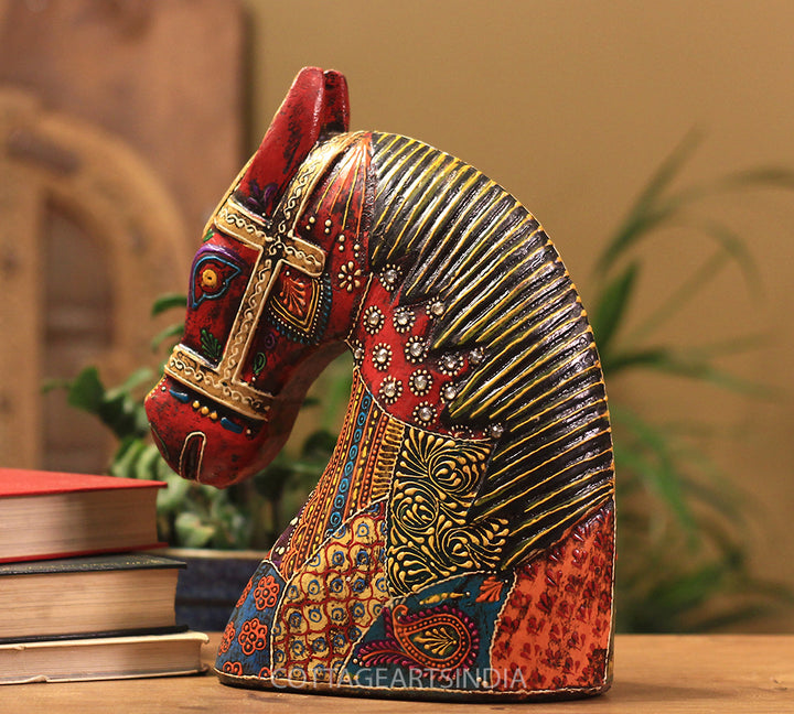 wooden horse head 10.5 inches wooden horse head 10.5 inches