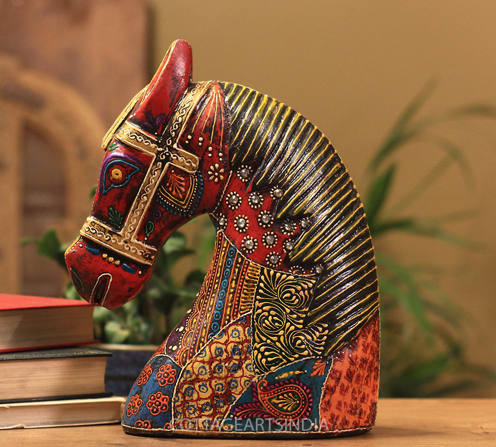 wooden horse head 10.5 inches wooden horse head 10.5 inches