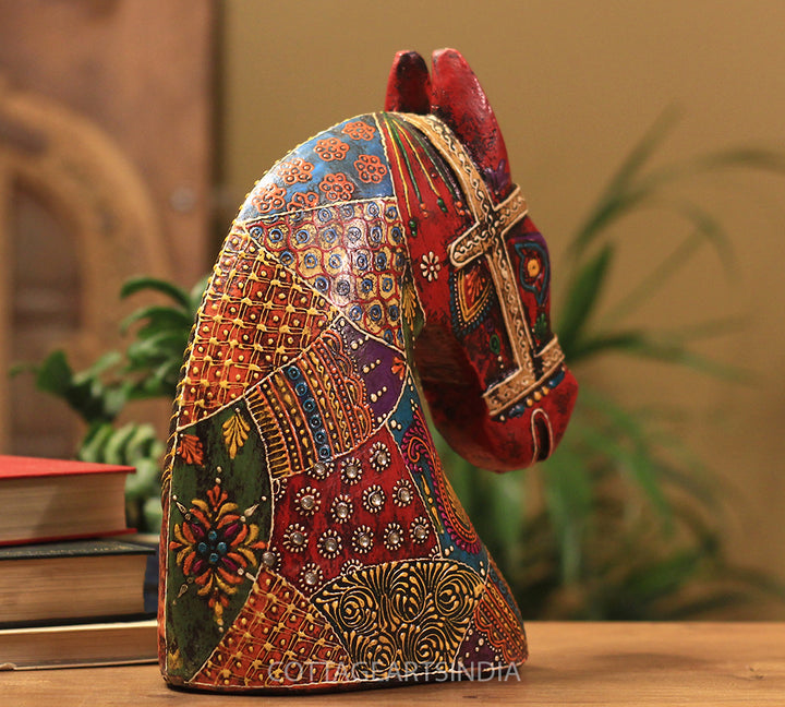 wooden horse head 10.5 inches wooden horse head 10.5 inches