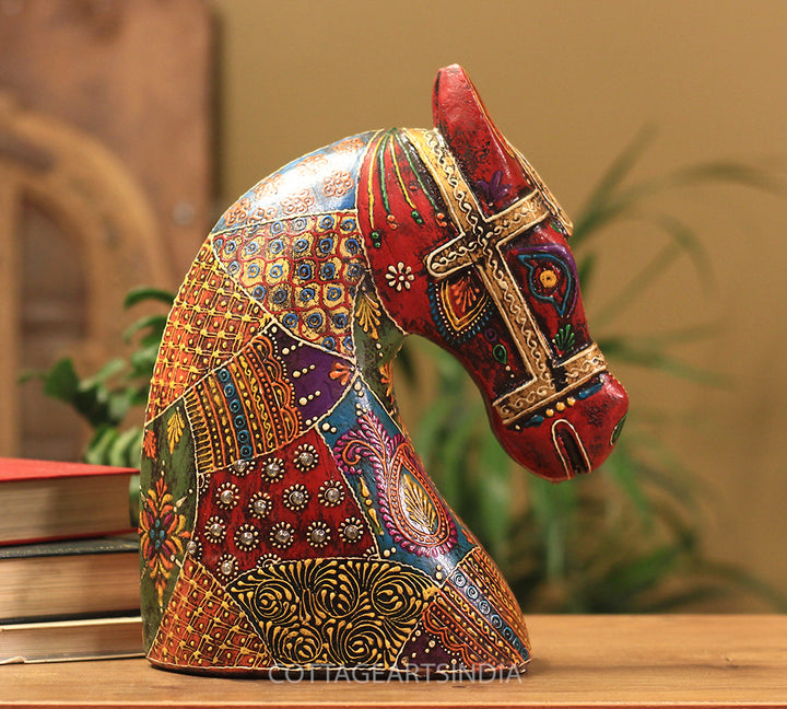 wooden horse head 10.5 inches wooden horse head 10.5 inches