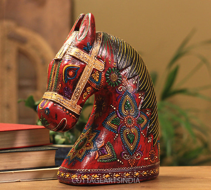 wooden horse head 10.5 inches wooden horse head 10.5 inches