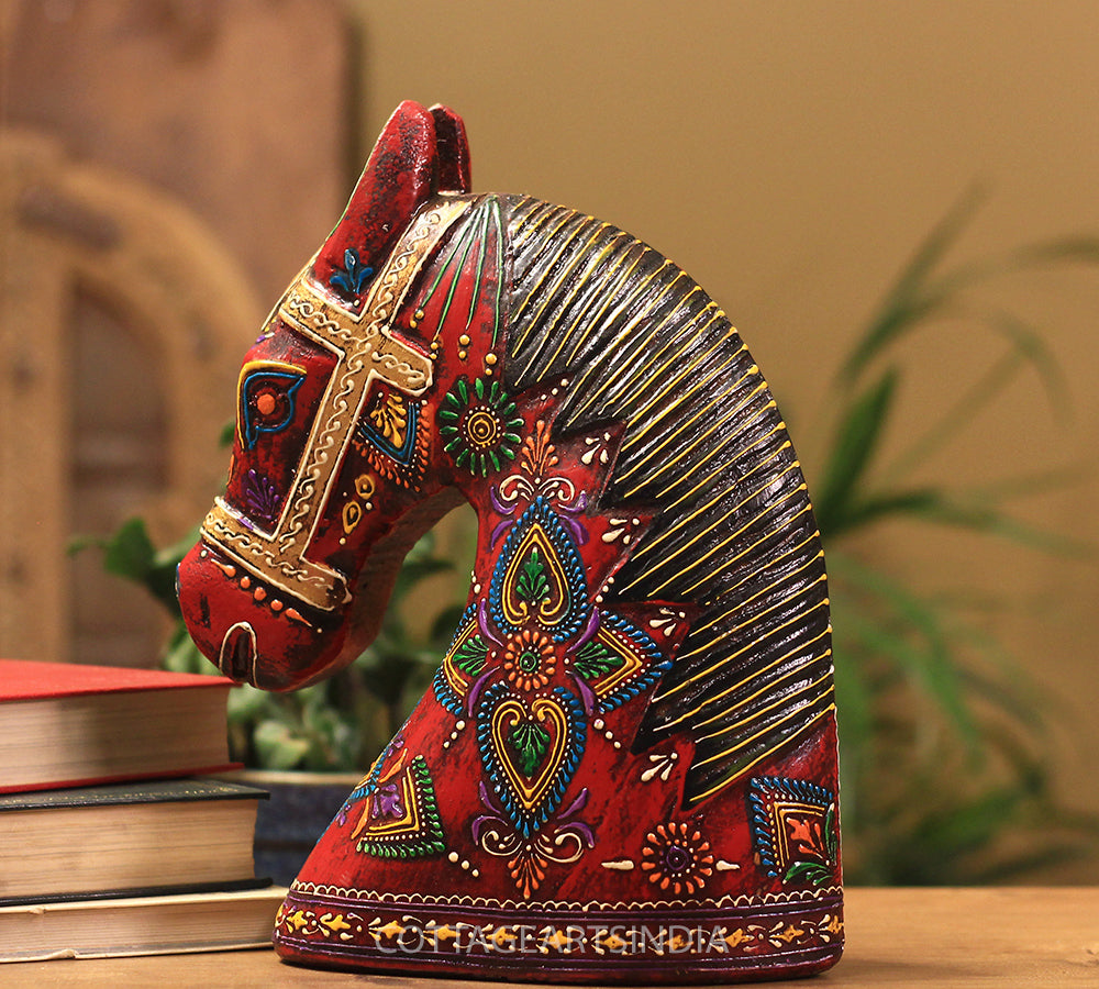wooden book ends, horse wooden book ends, horse