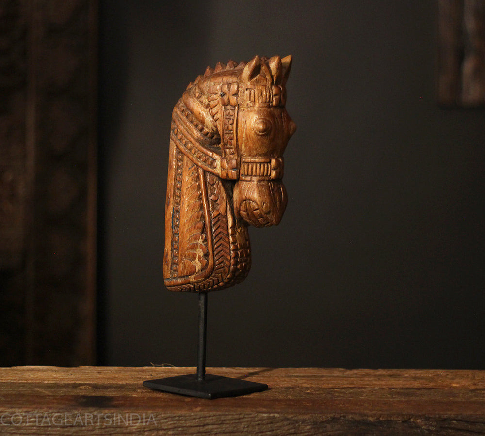 wooden horse head 10.5 inches wooden horse head 10.5 inches