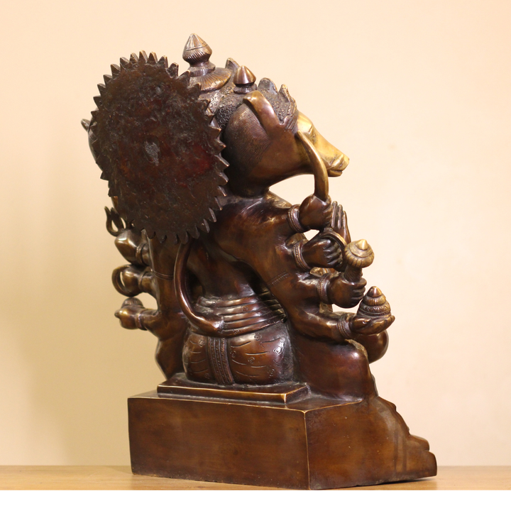 brass panchmukhi hanuman 16"inches brass panchmukhi hanuman 16"inches