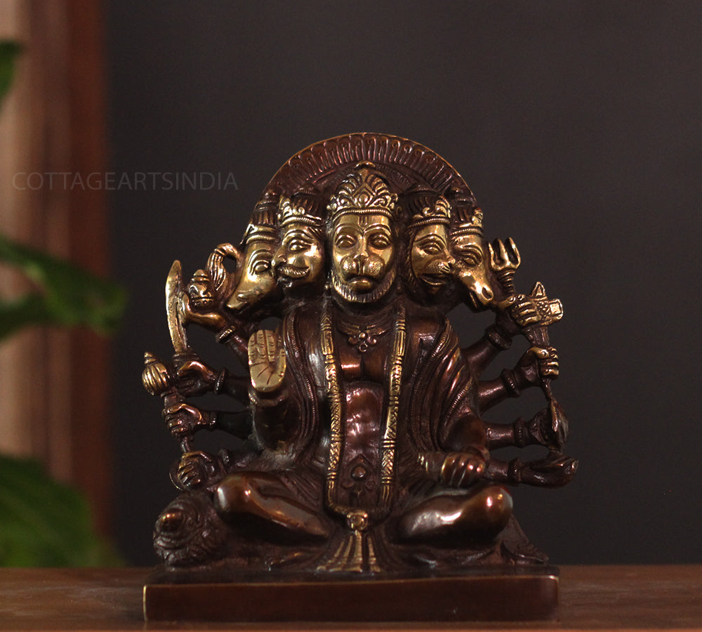 brass panchmukhi hanuman 16"inches brass panchmukhi hanuman 16"inches