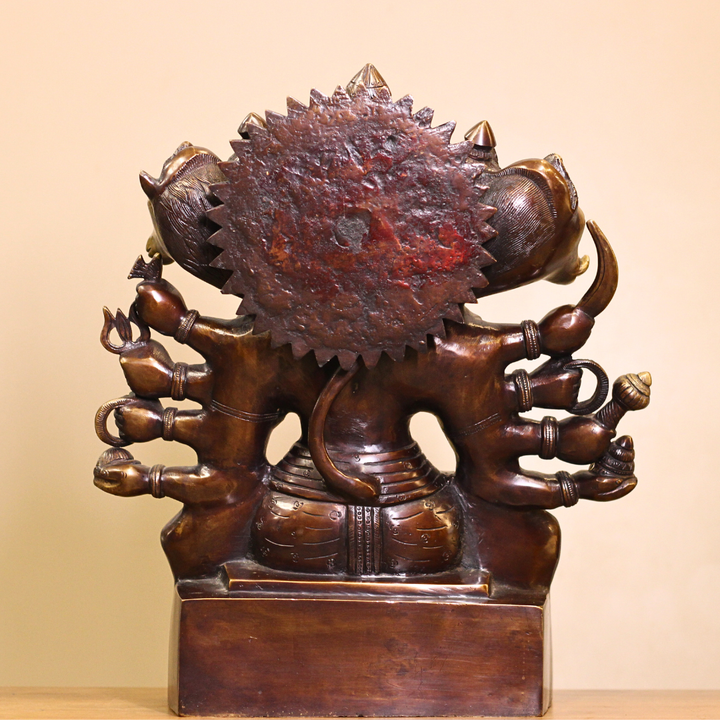 brass panchmukhi hanuman 16"inches brass panchmukhi hanuman 16"inches