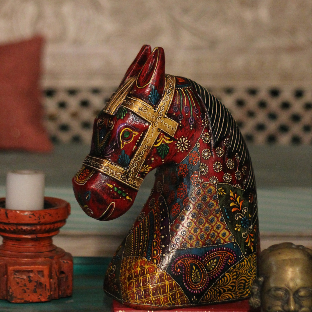 wooden horse head 8.5 inches wooden horse head 8.5 inches