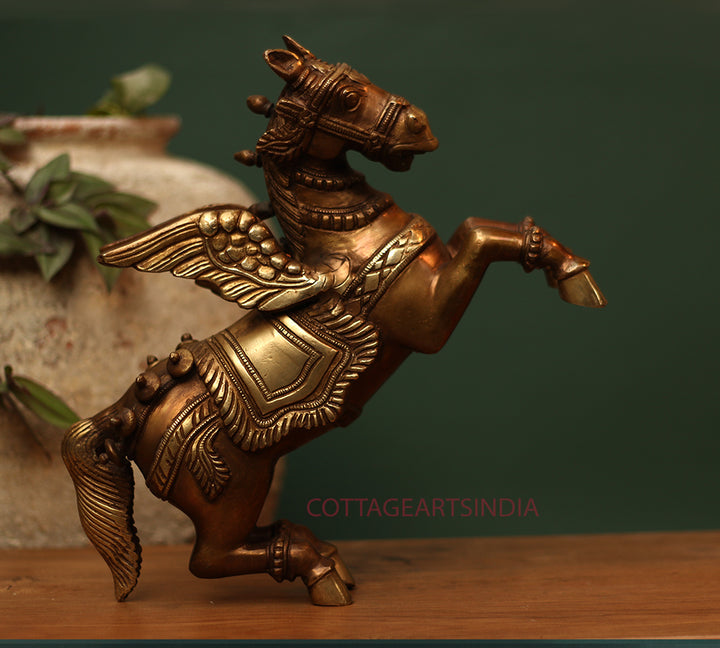 brass horse with wings brass horse with wings