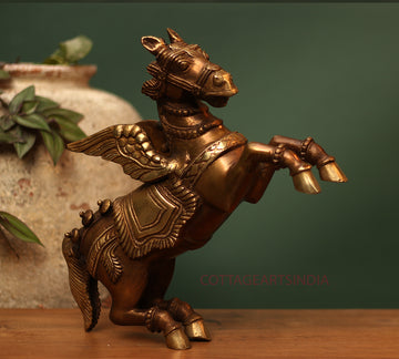 brass horse with wings brass horse with wings
