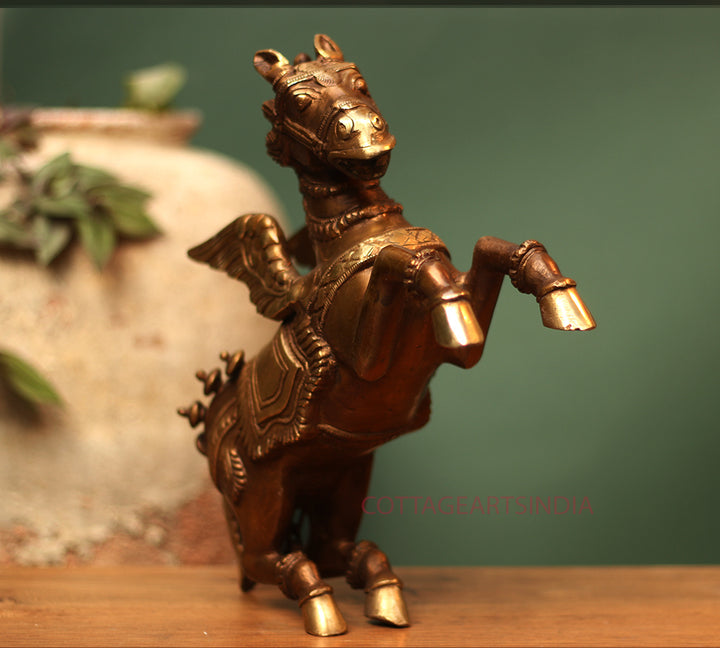 brass horse with wings brass horse with wings