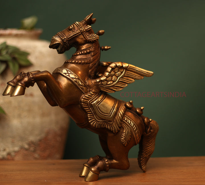 brass horse with wings brass horse with wings