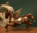 brass horse with wings brass horse with wings