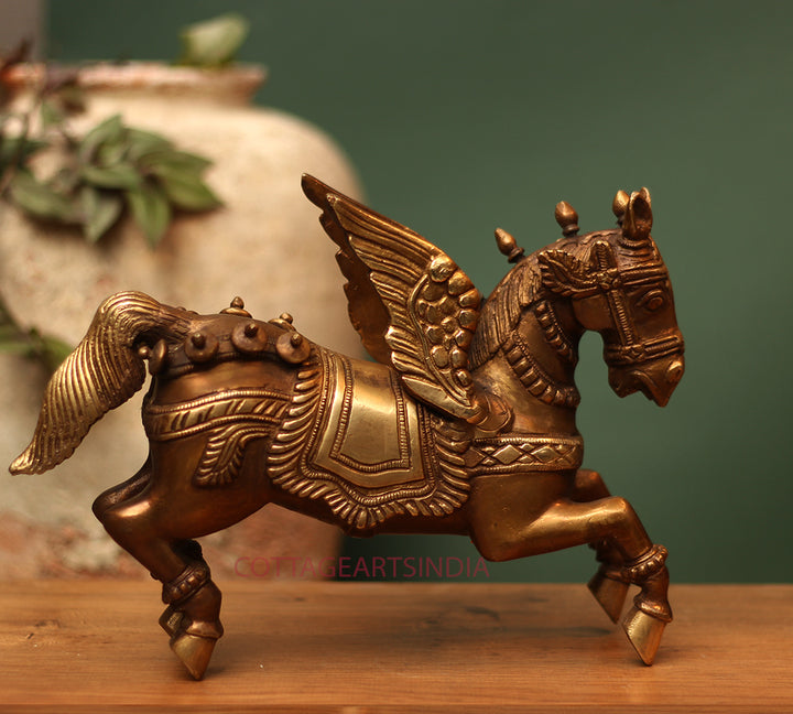brass horse with wings brass horse with wings