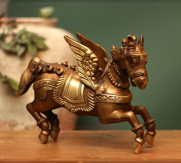 brass horse with wings brass horse with wings