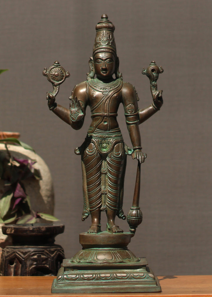 brass vishnu bronze finish 18" brass vishnu bronze finish 18"