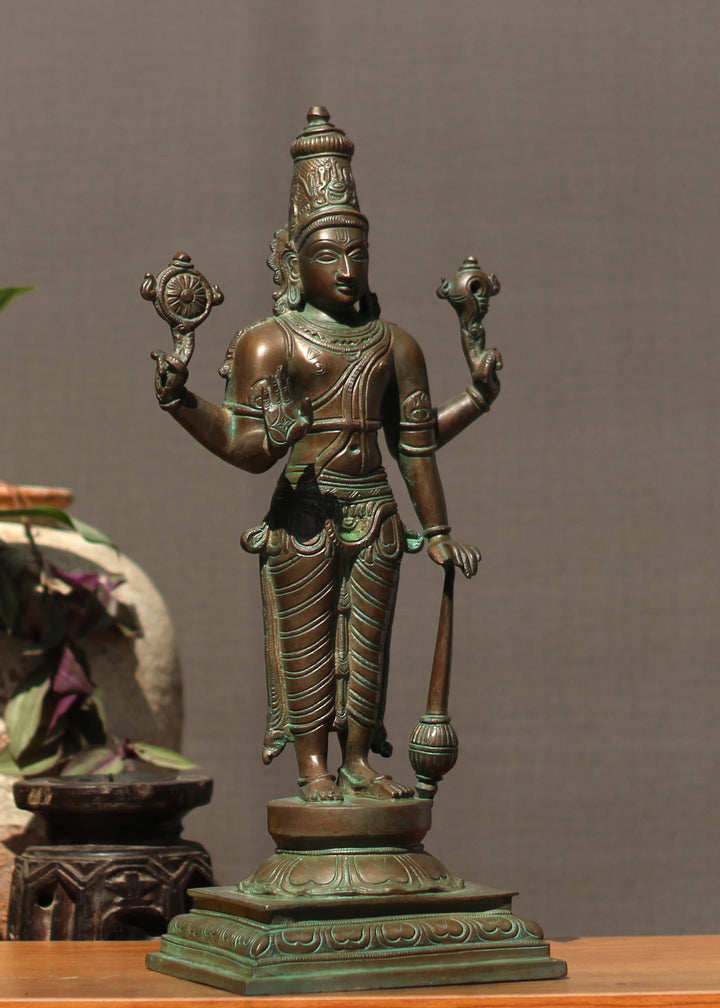 brass vishnu bronze finish 18" brass vishnu bronze finish 18"