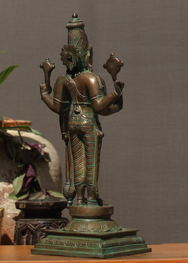 brass vishnu bronze finish 18" brass vishnu bronze finish 18"