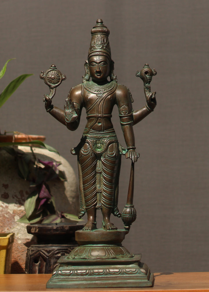 brass vishnu bronze finish 18" brass vishnu bronze finish 18"