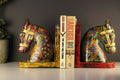 wooden book ends, horse wooden book ends, horse