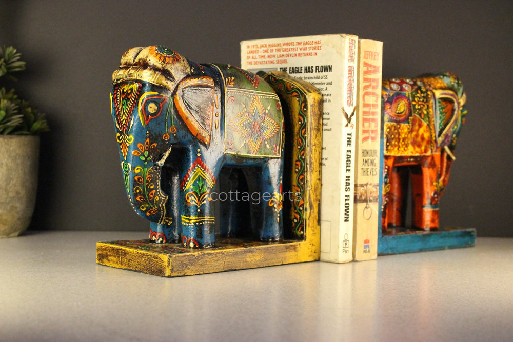 wooden book ends, horse wooden book ends, horse