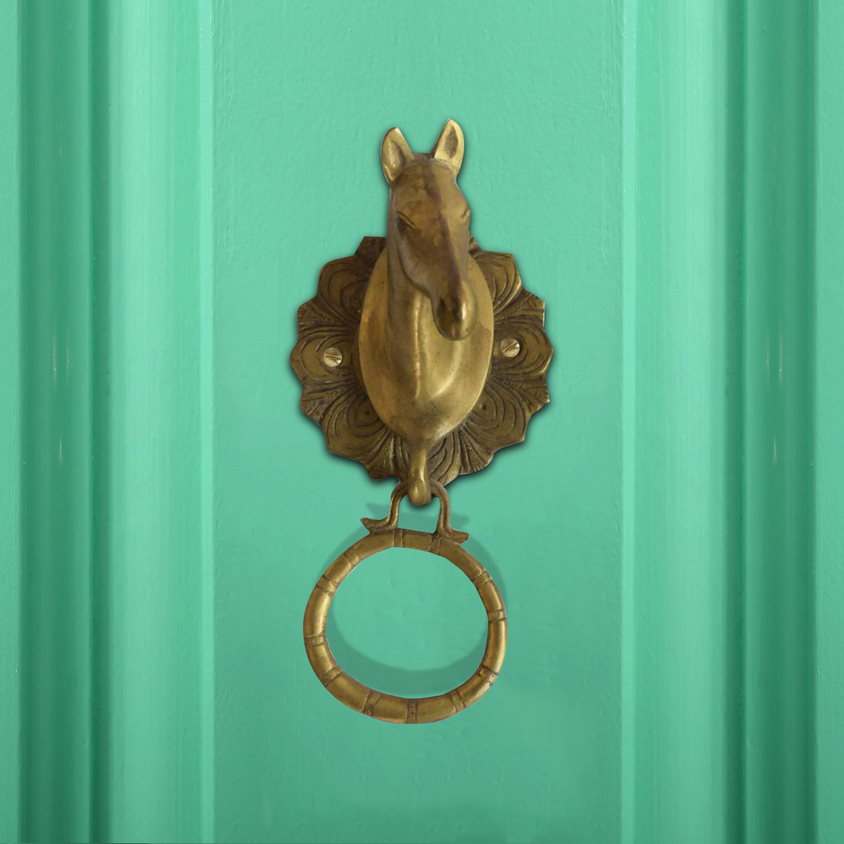 cavallo brass door knocker cavallo brass door knocker